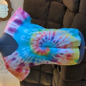Rainbow Tie dye (by hand) T-shirt